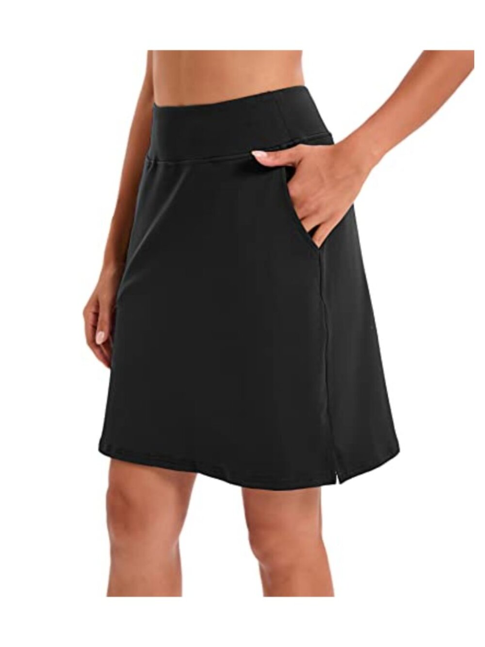 Women's Tennis Skorts with Pockets High Waisted Knee Length Athletic Golf Skirt